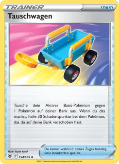 Pokémon-Karte Tauschwagen 154/189