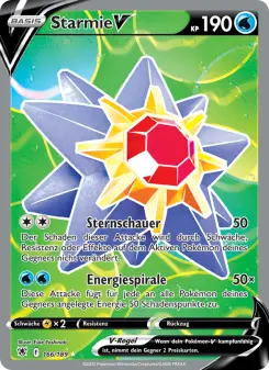 Pokémon-Karte Starmie V 166/189