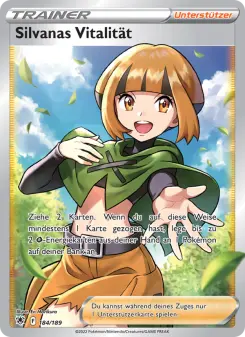 Pokémon-Karte Silvanas Vitalität 184/189