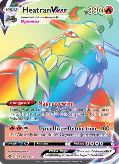 Pokémon-Karte Heatran VMAX 191/189