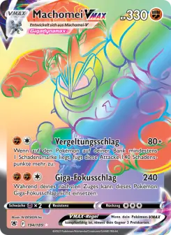Pokémon-Karte Machomei VMAX 194/189