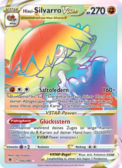 Pokémon-Karte Hisui-Silvarro VSTAR 195/189