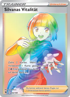 Pokémon-Karte Silvanas Vitalität 202/189