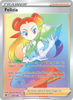 Pokémon-Karte Felizia 206/189