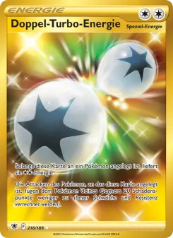 Pokémon-Karte Doppel-Turbo-Energie 216/189