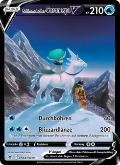 Pokémon-Karte Schimmelreiter-Coronospa V TG14