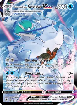 Pokémon-Karte Schimmelreiter-Coronospa VMAX TG15