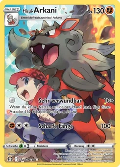 Pokémon-Karte Hisui-Arkani TG08