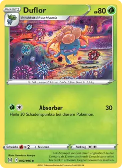 Pokémon-Karte Duflor 002/196