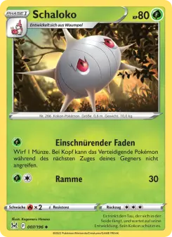 Pokémon-Karte Schaloko 007/196