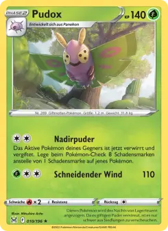 Pokémon-Karte Pudox 010/196