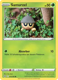 Pokémon-Karte Samurzel 011/196