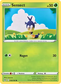 Pokémon-Karte Sensect 018/196