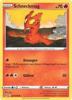 Pokémon-Karte Schneckmag 021/196