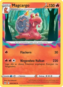 Pokémon-Karte Magcargo 022/196