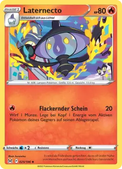 Pokémon-Karte Laternecto 025/196