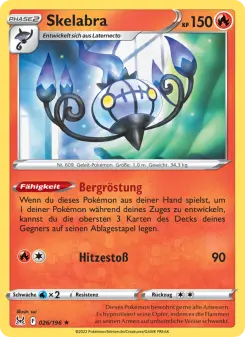 Pokémon-Karte Skelabra 026/196