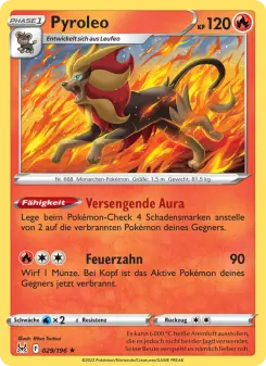Pokémon-Karte Pyroleo 029/196
