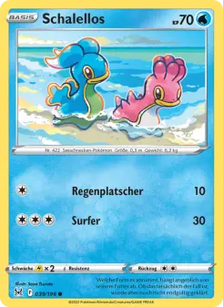 Pokémon-Karte Schalellos 039/196