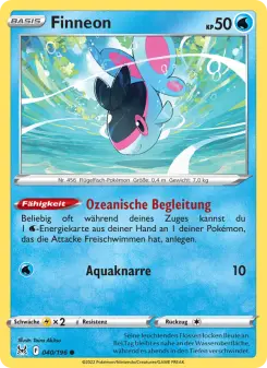 Pokémon-Karte Finneon 040/196