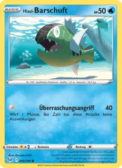 Pokémon-Karte Hisui-Barschuft 044/196