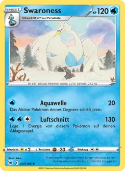 Pokémon-Karte Swaroness 047/196