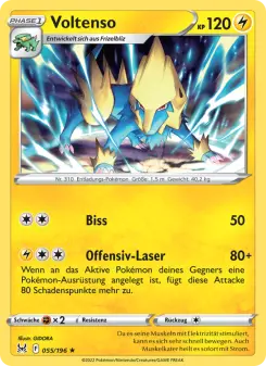 Pokémon-Karte Voltenso 055/196