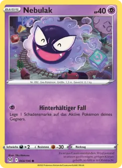 Pokémon-Karte Nebulak 064/196