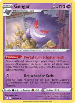 Pokémon-Karte Gengar 066/196