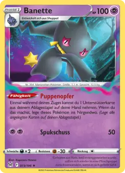 Pokémon-Karte Banette 073/196