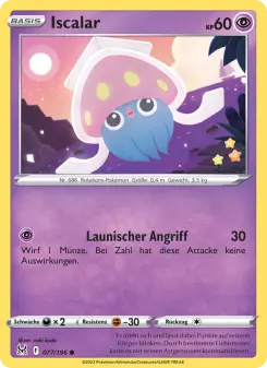 Pokémon-Karte Iscalar 077/196