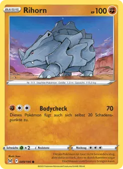 Pokémon-Karte Rihorn 089/196