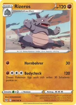Pokémon-Karte Rizeros 090/196