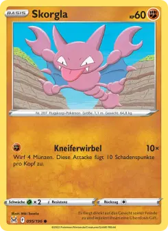 Pokémon-Karte Skorgla 095/196