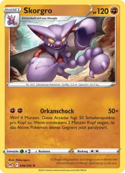 Pokémon-Karte Skorgro 096/196