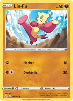 Pokémon-Karte Lin-Fu 103/196