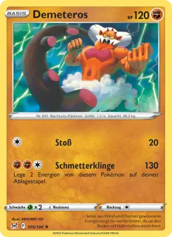 Pokémon-Karte Demeteros 105/196