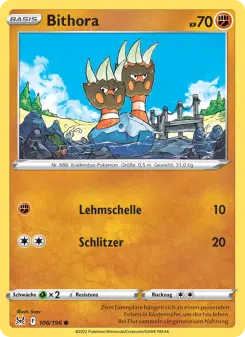 Pokémon-Karte Bithora 106/196