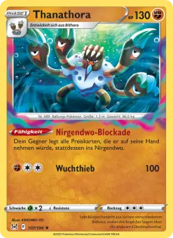 Pokémon-Karte Thanathora 107/196