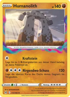 Pokémon-Karte Humanolith 111/196