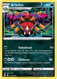 Pokémon-Karte Ariados 113/196