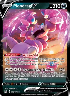 Pokémon-Karte Piondragi V 118/196