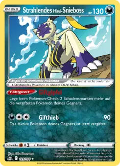 Pokémon-Karte Strahlendes Hisui-Snieboss 123/196