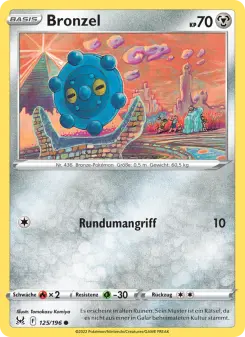 Pokémon-Karte Bronzel 125/196