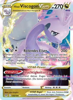 Pokémon-Karte Hisui Viscogon-VSTAR 136/196