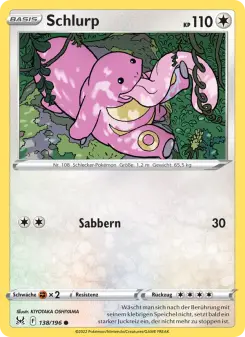 Pokémon-Karte Schlurp 138/196