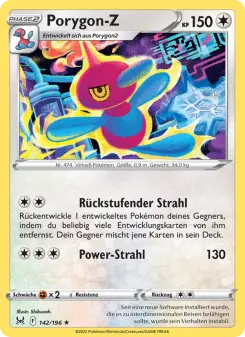 Pokémon-Karte Porygon-Z 142/196