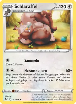 Pokémon-Karte Schlaraffel 151/196