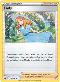 Pokémon-Karte Lady 159/196