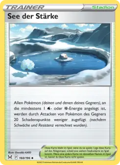 Pokémon-Karte See der Stärke 160/196